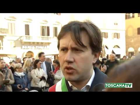 2017-03-27 FIRENZE - SVELATO ARCO DI PALMIRA IN PIAZZA DELLA SIGNORIA