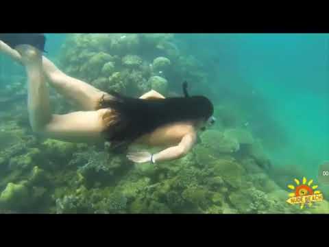 Sexy swimming by hot girl