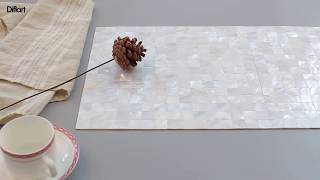Super White Mother Of Pearl Shell Mosaic Square Seamless Tile Pack