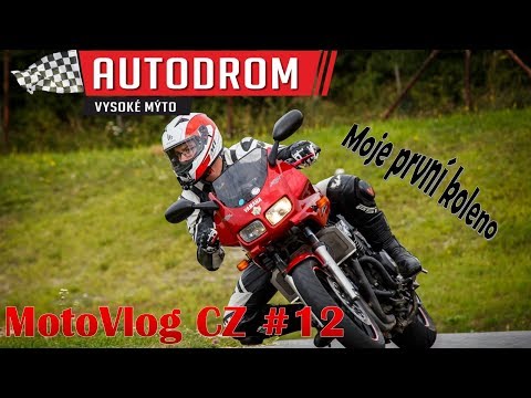 MotoVlogCZ #12 - Autodrom Vysoké Mýto / !!!CRASH!!! / první koleno / Silniční Motoškola.cz