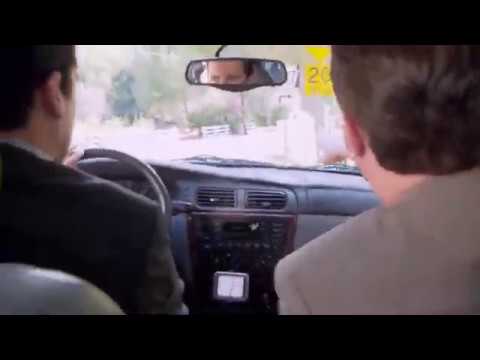 Michael and Dwight drive into Lake Lloyd