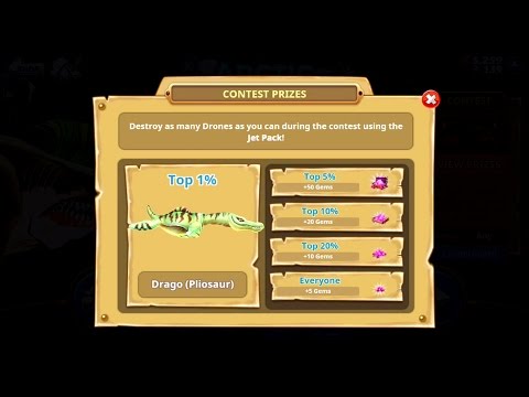 *NEW* XL SHARK Pliosaur Live Contest (Jetpack) - Hungry Shark World