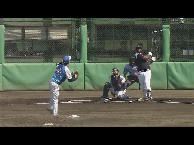 【ファーム】マリーンズ・バルガス センターへ特大の一発!! 2019/7/28 L-M(ファーム)