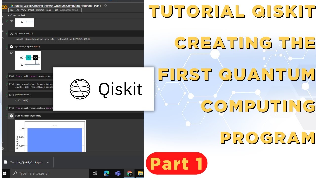 Tutorial Qiskit: Creating the first Quantum Computing Program - Part 1
