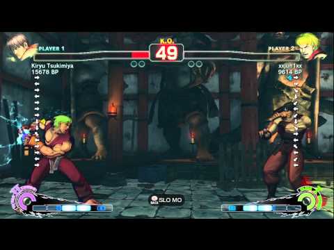 Kiryu Tsukimiya [Guy] vs xxjun1xx [Ken] SSF4 Japanese Online Ranked Matches - TRUE-HD