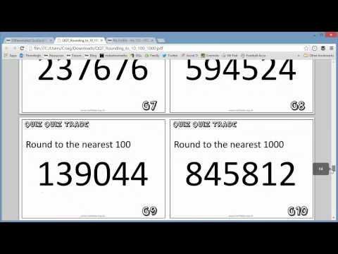 Maths ROTW 40 - Quiz, Quiz, Trade