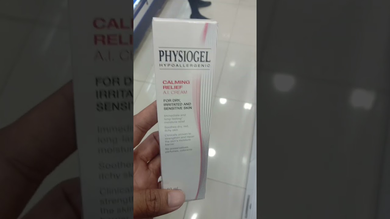 #physiogel hypoallergenic,calming relief A.I. CREAM/FOR DRY, Irritated and sensitive skin#asmr