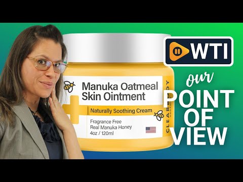 Clearbody Organics 4 oz. Manuka Honey Cream with Colloidal Oatmeal - Soothing Moisturizer Eczema relief for Dry Skin - Gentle Plant-Based Formula for Adults - WTI product video review
