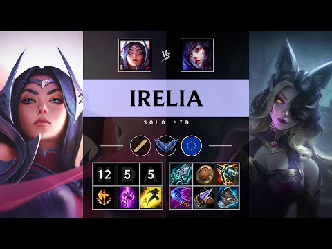 Irelia Mid vs Ahri: Triple Kill, Unstoppable - EUW Diamond Patch 14.24