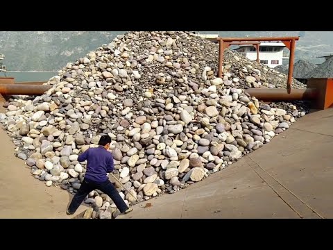 【6】Ship unloading gravel｜船舶卸载砂石