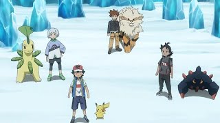 Articuno Vs Ash,Gary,Goh & Tokio| Pokemon journey  Episode 103 | Full Raid Battle