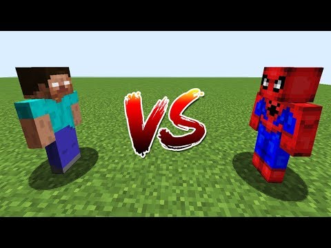 Minecraft Battle: NOOB vs PRO: HEROBRINE VS SPIDER MAN CHALLENGE / Animation