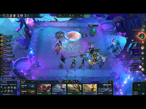 [Teamfight Tactics] 4 Ranger, 4 Mystic feat. 3-Star Ashe Carry