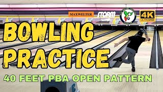 Bowling Practice on the 40 Feet PBA Open Pattern #pba #pbabowling #bowling