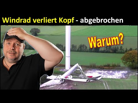 Windrad verliert Kopf -Einfach abgebrochen in Havixbeck