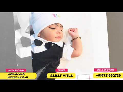 Happy Birthday Nawaf Wishes Song | Singer Saraf Vitla | Order WhatsApp +919731992739