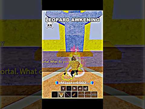 Leopard Awakening in Blox Fruits? 💀🔥 #bloxfruits #shorts