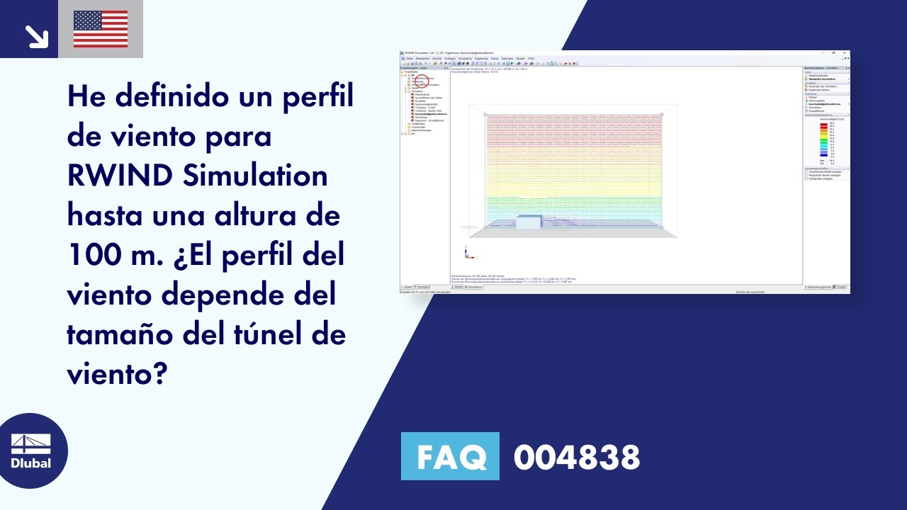 FAQ 004838 | He definido un perfil de viento para RWIND Simulation hasta una altura de 100 m. ¿Es el viento ...