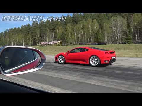 DBR Audi RS6 Avant 750 HP vs 707 HP Novitec Rosso F430 Race Bi-Kompressor