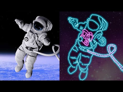 Neon Astronaut effect || speed art || Photoshop manipulation
