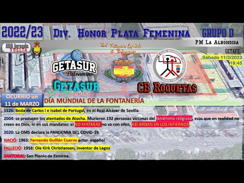 22ªJ, DHPF 22/23: GETASUR vs C.A. ROQUETAS
