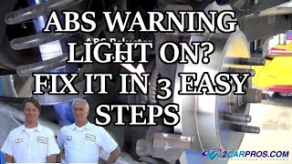 ABS warning light on? fix it with this video