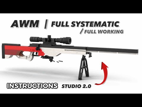 Lego AWP / AWM Tutorial, Lego Gun Instruction, lego gun working