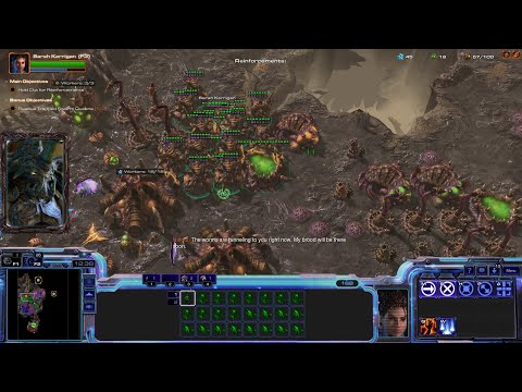 StarCraft 2 Evil HotS 3 Players Co-op Campaign Mission 3 - Rendezvous