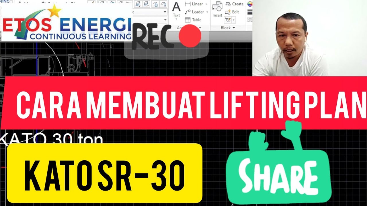 Eps 92 Tutorial Cara Membuat lifting plan by CAD dan Excel part 3 #liftingplan