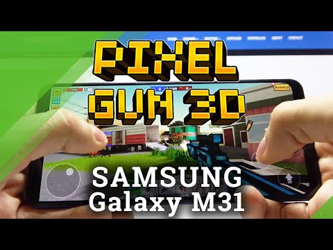 Gaming Quality Test on Samsung Galaxy M31 - Pixel Gun 3D Gameplay