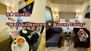 Inside Meliá Genova 🇮🇹 | A 5-Star Hotel Room Tour in Genoa, Italy 🏨✨