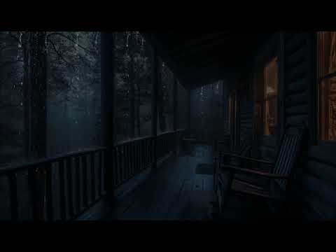 Quiet Farm Balcony|More Calm When Immersing in Balcony Ambience With Heavy Rain for Deep Sleep,Relax