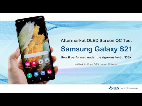 Aftermarket OLED Screen QC Test for Samsung Galaxy S21 #samsung #s21 #test