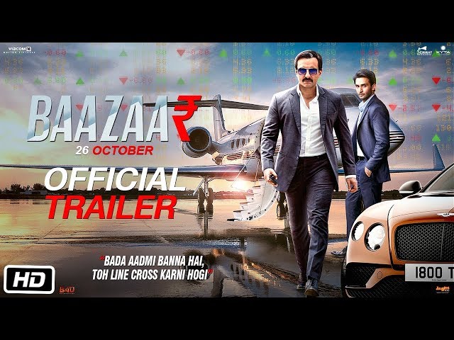 Baazaar - Official Trailer | Saif Ali Khan, Rohan Mehra, Radhika A, Chitrangda S | Gauravv K Chawla