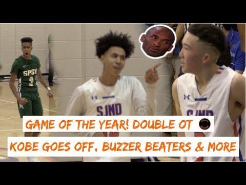 SPSV vs SJND  DOUBLE OT GAME OF THE YEAR! KOBE Goes Off, Buzzer Beaters and Comeback!!! Highlights