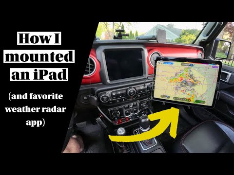 Mounting an iPad in a Jeep / favorite weather radar app @radaromega_wx