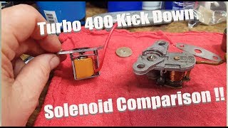 TH400 (Turbo 400) Transmission Kickdown Solenoid Comparison - Old vs New