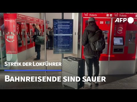 Bahn-Streik: Fahrgäste sind sauer | AFP