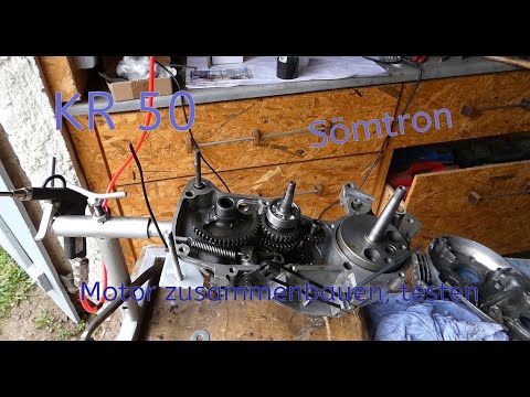 Simson KR 50 Motor zusammen bauen und testen Teil 2 #KR50 #Simson #Sömtron