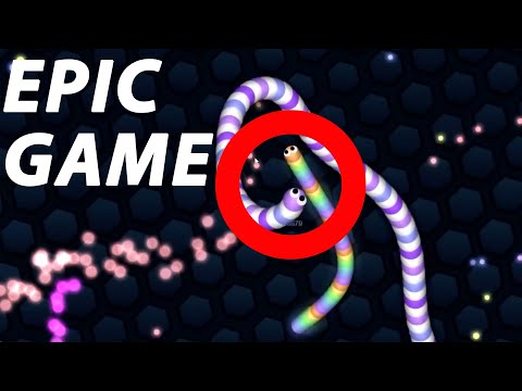 Slither.io 1 Hacker Tiny Snake vs Pro Giant Snakes Epic Slitherio Gameplay.