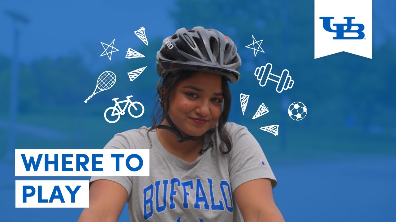 Promotional video showcasing University at Buffalo Recreation facilities, featuring students using gym spaces, courts, fitness areas, and engaging in various recreational activities across campus.