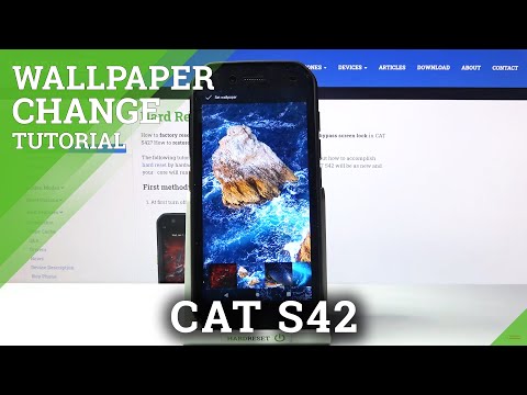How to Change Wallpaper in Lock Screen in CAT S42 – Customize Wallpaper