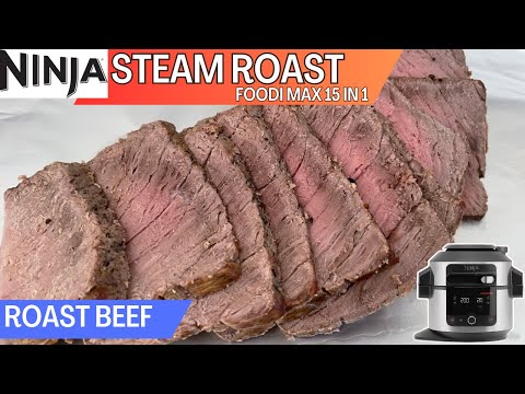 ROAST BEEF *STEAM ROAST* Cook to Temperature | NINJA FOODI Probe | Sunday Roast Recipe Medium/Rare