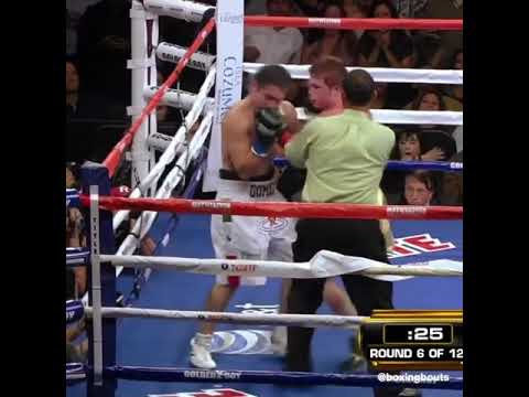 Canelo stopping Alfonso Gomez in 6th round #shorts