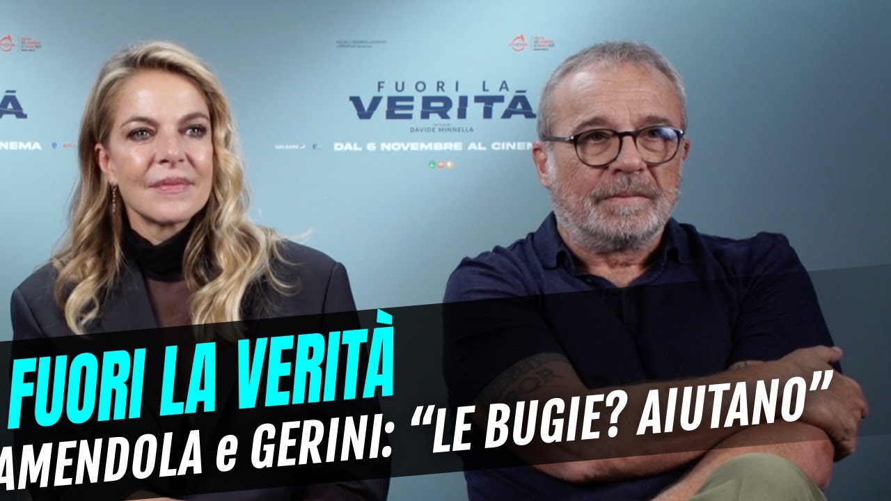 FUORI LA VERITÀ, tra CLAUDIA GERINI e CLAUDIO AMENDOLA: "Alcune bugie aiutano"