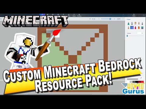 HTG George - How You Can Make a Custom Minecraft Bedrock Resource Pack - How to Texture Pack Windows Paint 3D