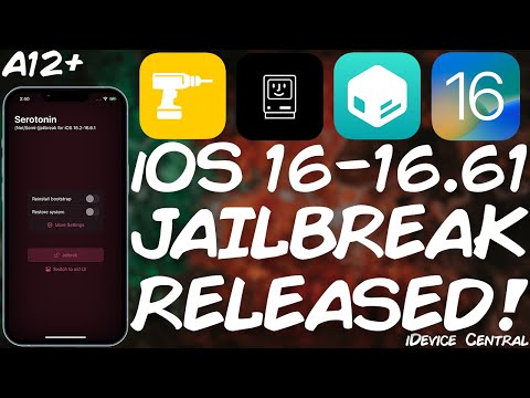 iOS 16 - 16.6.1 A12+ JAILBREAK RELEASED! Serotonin Jailbreak With Tweaks / Bootstrap (ALL DEVICES)