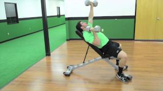 185. Alternating Dumbbell Incline Bench Press