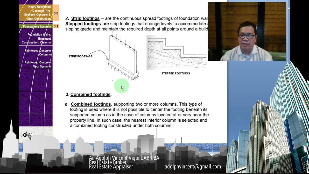 Arch 212 Building Technology 2 Lecture Foundation Systems