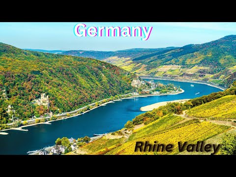 "Rhine Valley Magic: 4K Dreamscape of Castles & Vineyards | Relaxing River Journey 🏰🍇"